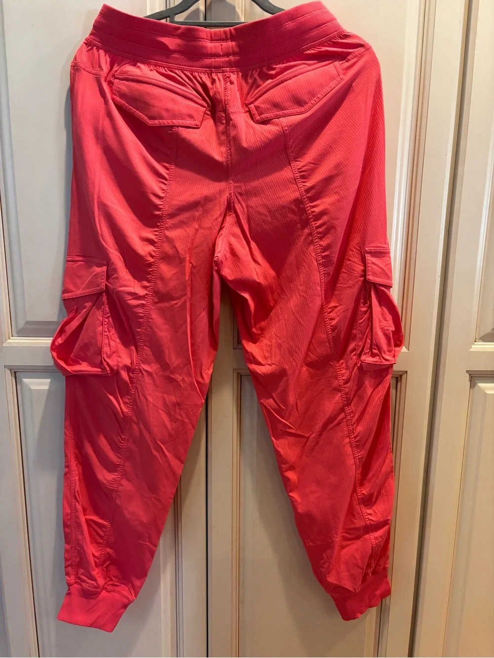lululemon athletica Coral Red Cargo Jogger Pants